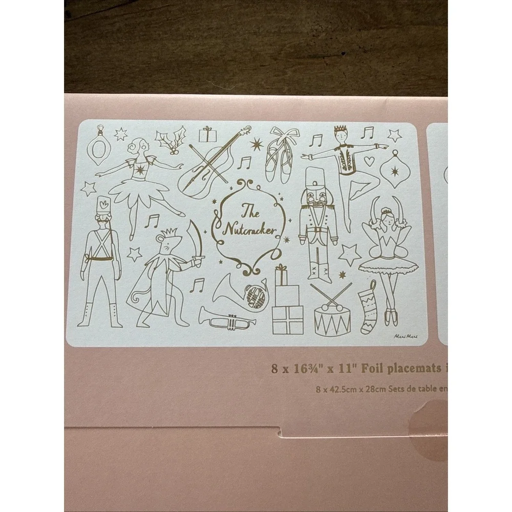 Meri Meri Coloring Foil Placemats 8x16 3/4x11